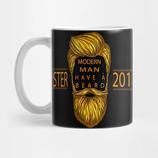 Hipster 2018 Modern Man have a Beard Mug